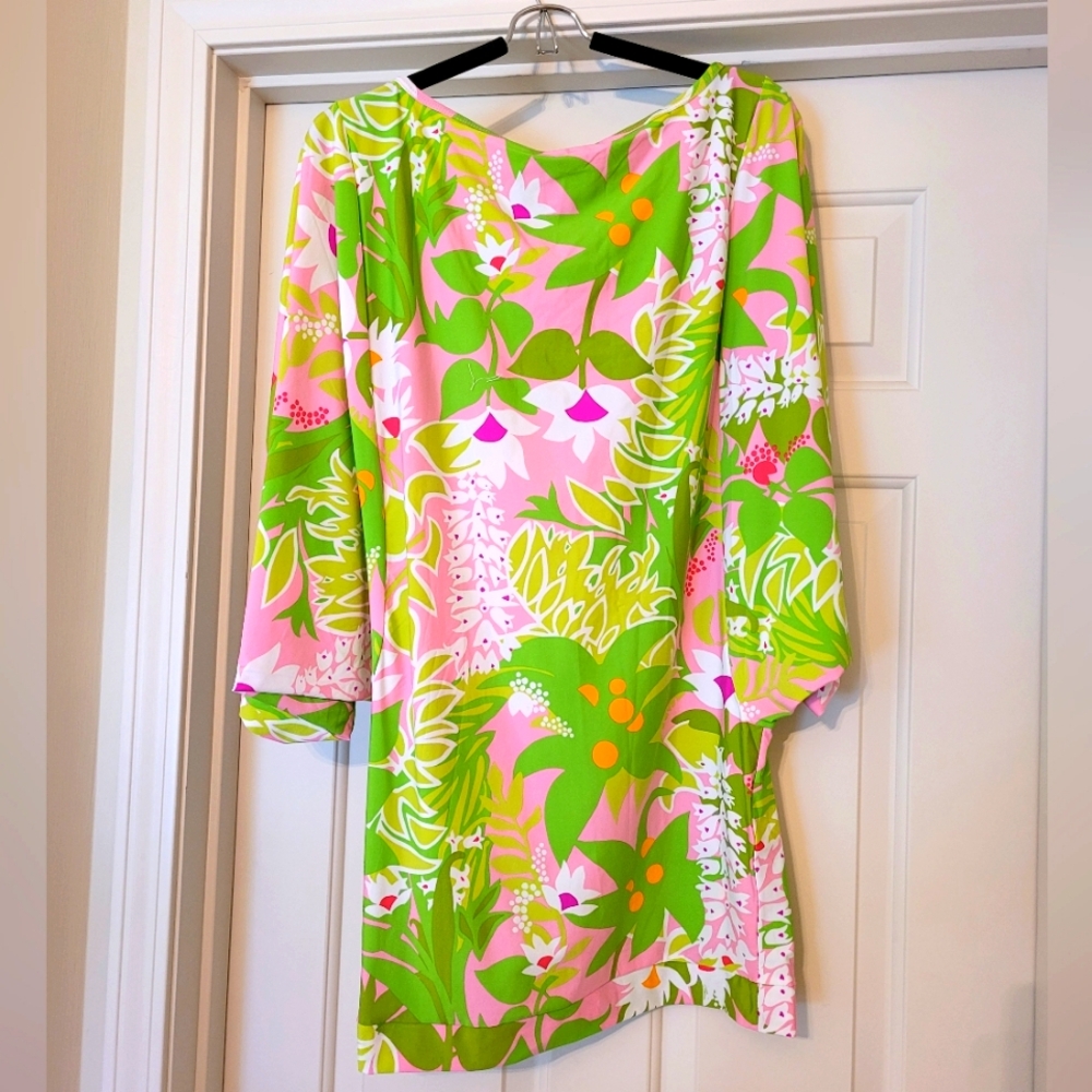 š NWT Trina Turk La Palma Swim Tunic Coverup Dress L - Picture 3 of 4